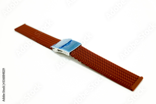 silicone watch strap object isolate on the white background