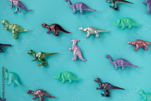 Fototapeta Naklejka Na Ścianę i Meble -  Dinosaurs figurines