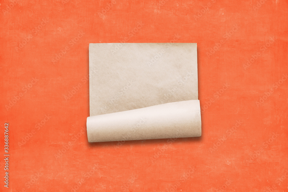 Obraz premium paper on red wall