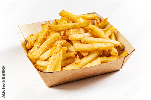 french fries in the box photo
