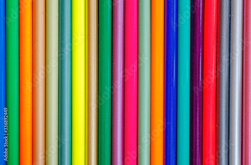 Colored pencils. Texture. Background. Office supplies