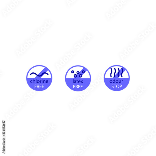Set of diaper icon. Vector