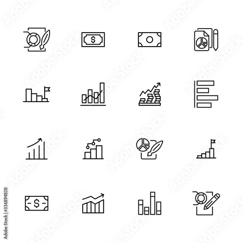 Big set of stock line icons.