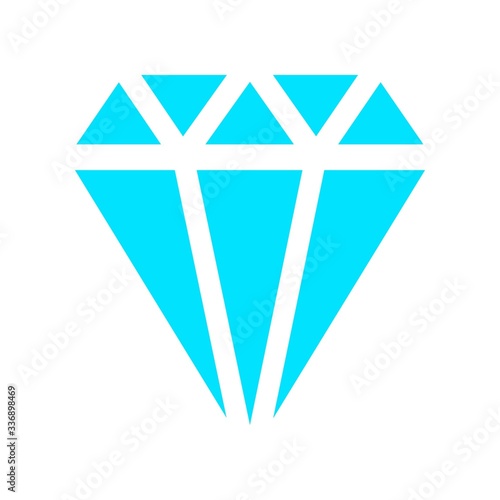 Dimond icon isolated on white background
