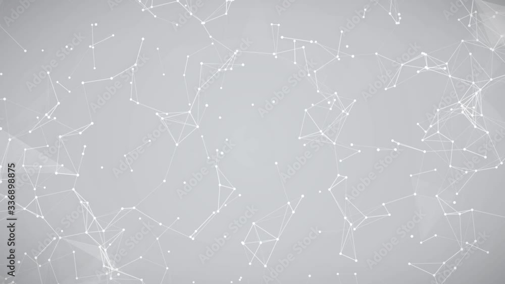 Abstract white plexus structure evolving in motion background with technology, science and engineering, 3d Abstract white plexus structure evolving in motion background with technology, science and engineering, 3d