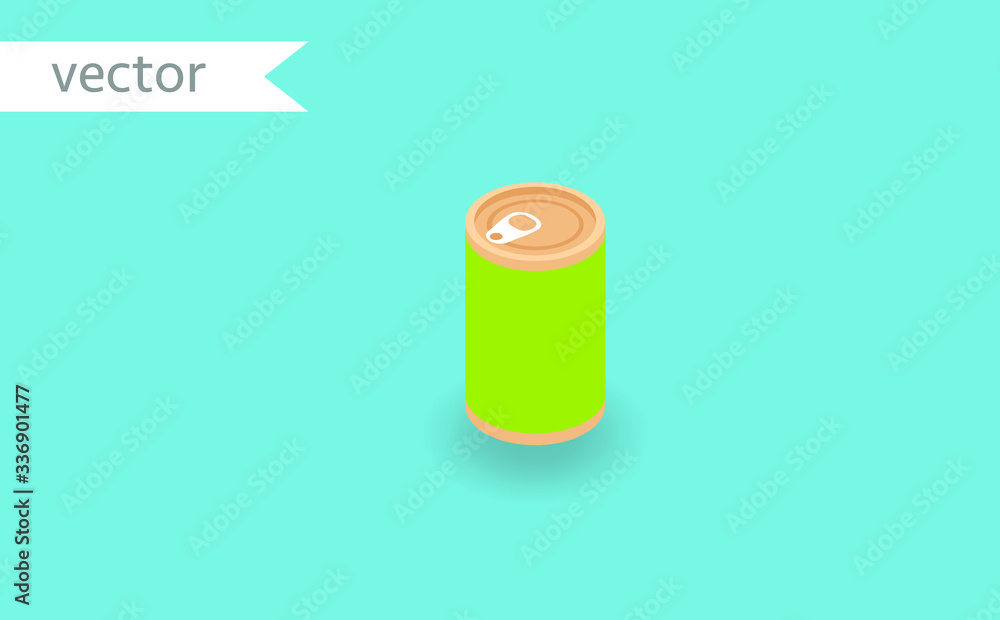 tin can icon. Isometric of tin can vector icon for web design isolated on background tin can icon. Isometric of tin can vector icon for web design isolated on background