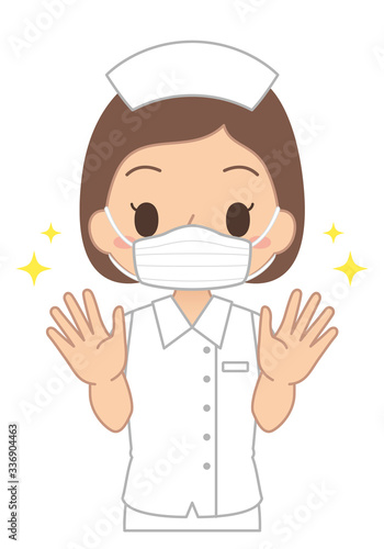 女性　手　消毒　ウイルス