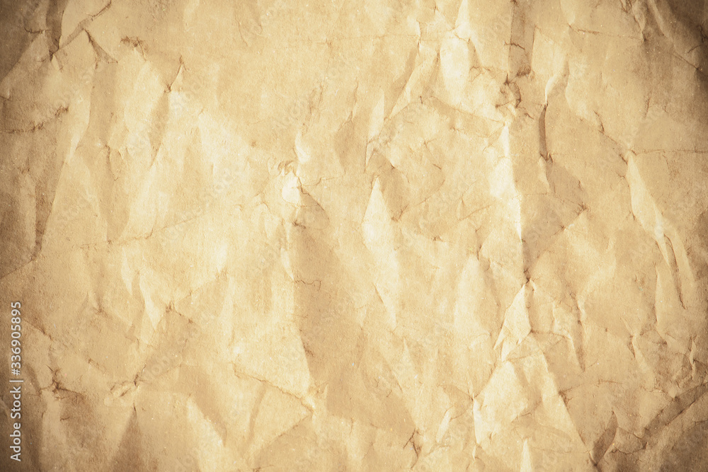 Scrunched up paper background Scrunched up paper background