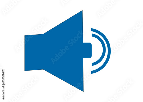 blue speaker icon