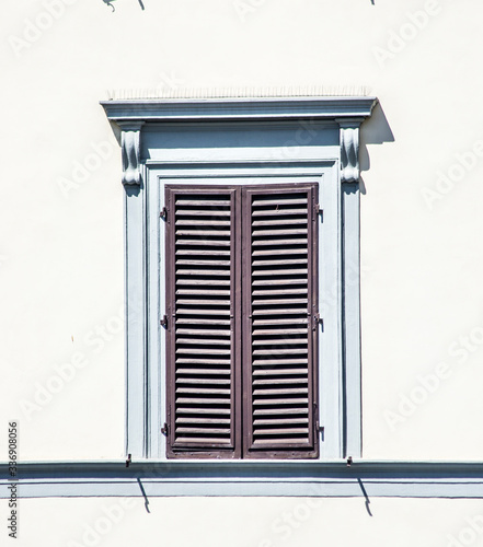 ancient window of historic building