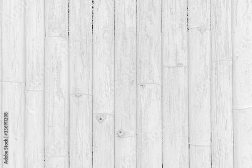 White texture of bamboo wall background.