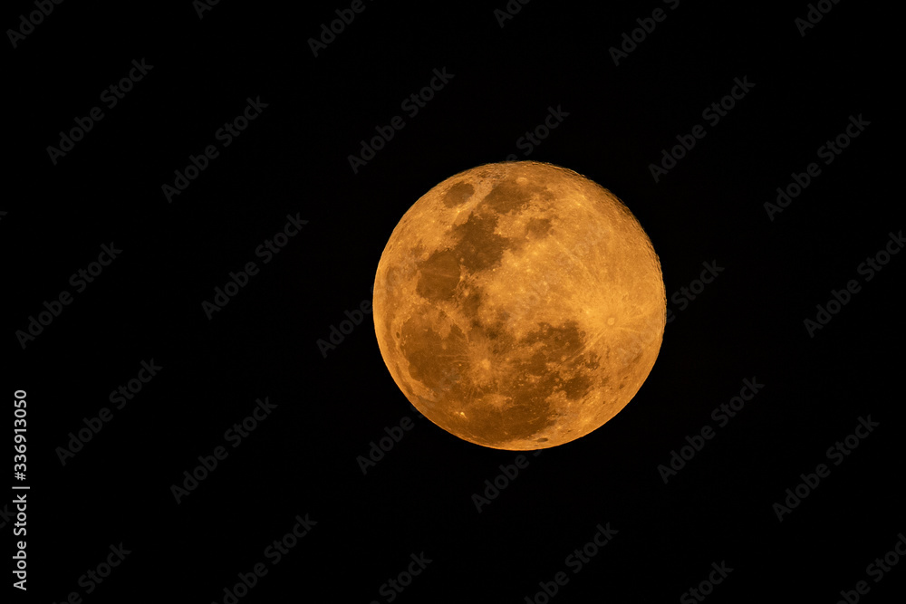 Obraz premium full moon over black