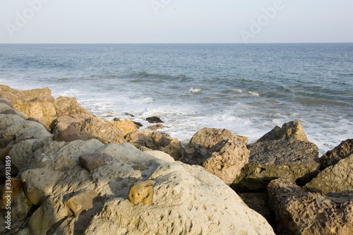 rocks and sea