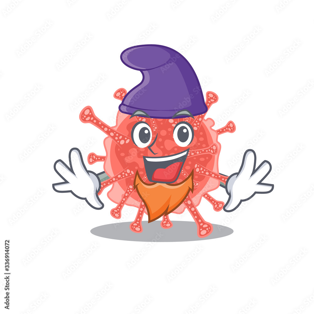 Cute picture of oncovirus in Elf cartoon design Cute picture of oncovirus in Elf cartoon design