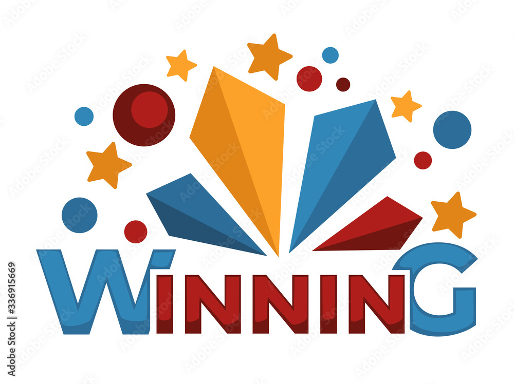 Winning sign, victory in competition or challenge icon