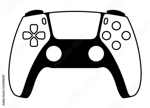 Next generation game controller or gamepad vector icon for gaming apps and websites photo