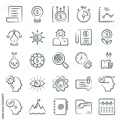
Pack Of Ecommerce Doodle Icons 
