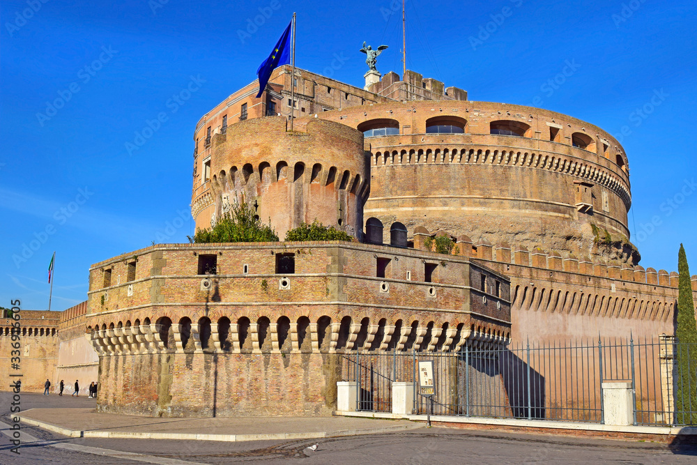 mausoleum of Hadrian, known as the Castel Sant'Angelo in Rome, Italy