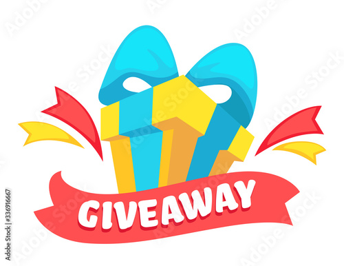 Giveaway banner present for post or like for subscribers