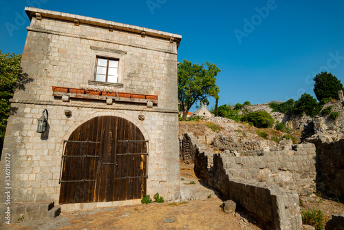 inside the fortress on the mountain