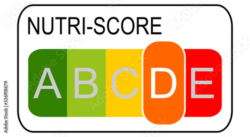 Nutri-Score Label, 5-colour Nutrition Label - illustration