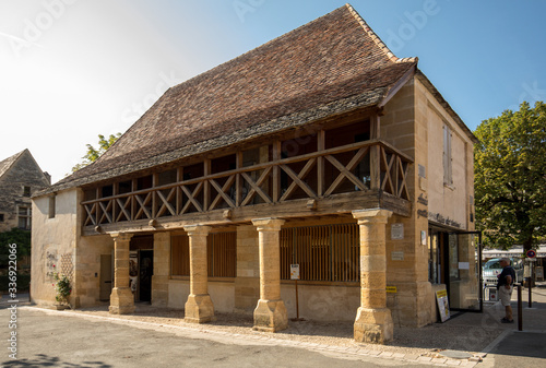 Obraz na plátně Domme, a beautiful medieval village in Dordogne, France