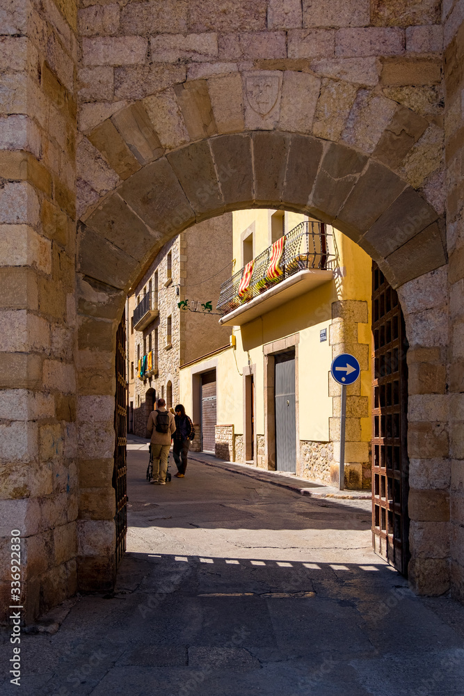 Montblanc village on Tarragona, Catalonia, Spain.