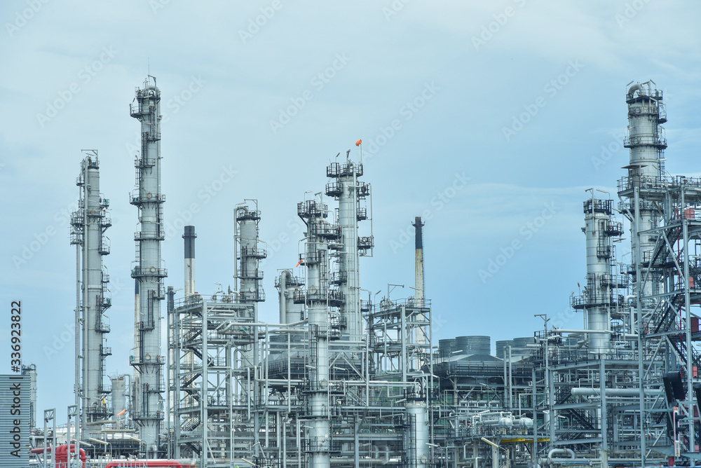 Oil and gas industrial, Oil refinery plant from industry, Refinery Oil
