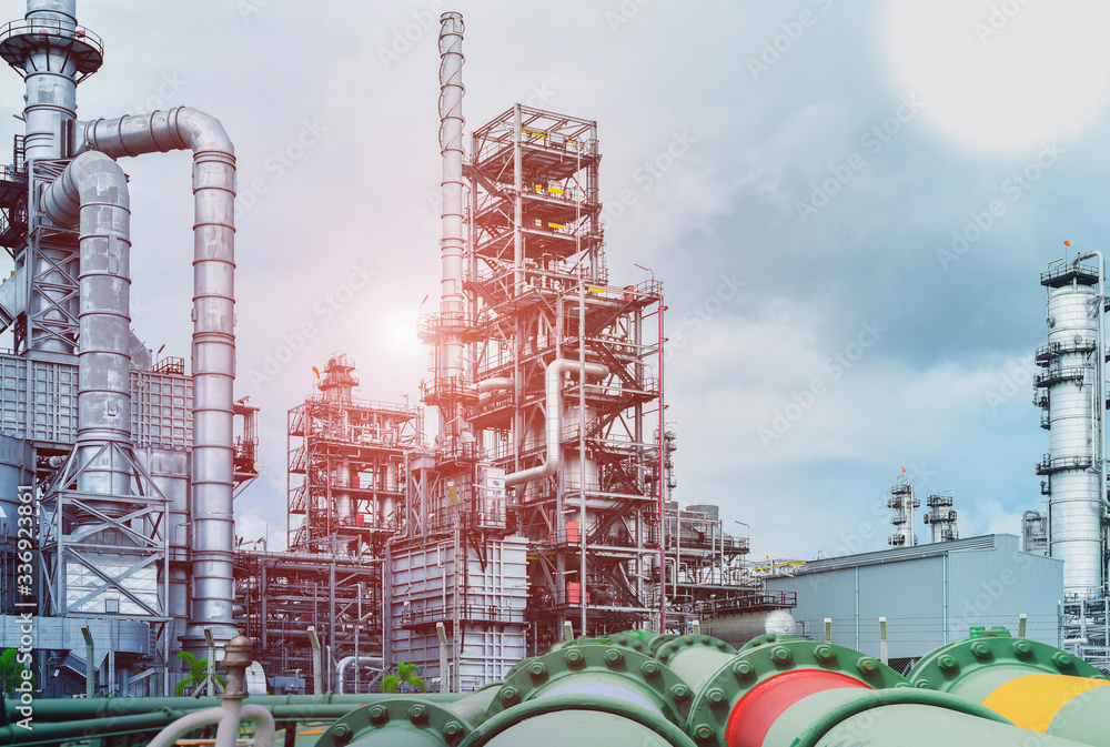 Oil and gas industrial, from industry, Refinery Oil storage tank and