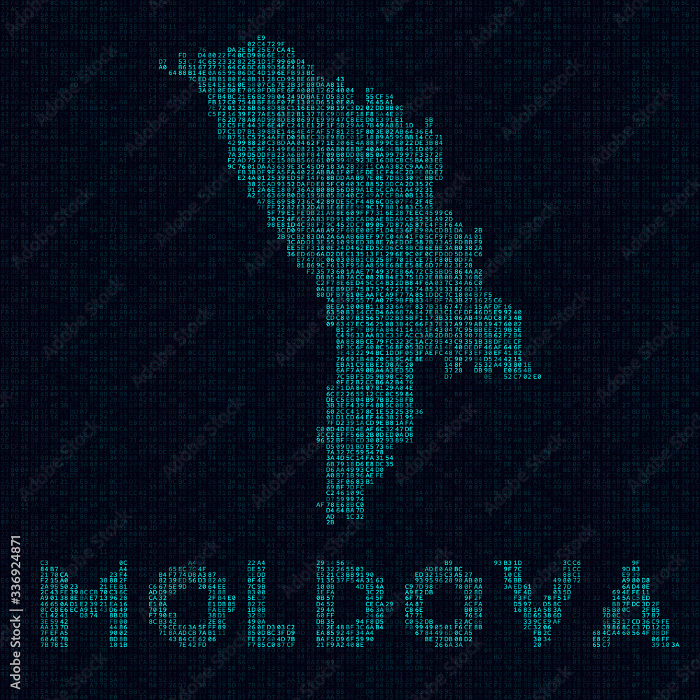 Obraz premium Moldova tech map. Country symbol in digital style. Cyber map of Moldova with country name. Powerful vector illustration.