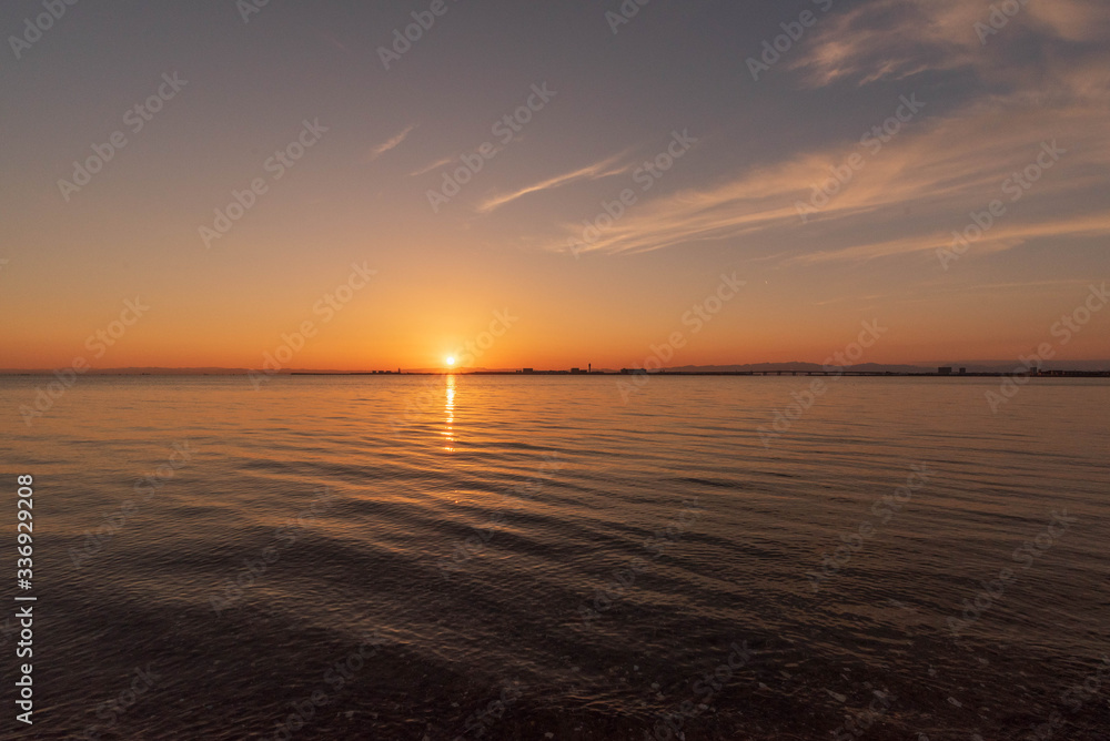 常滑の夕焼け 常滑の夕焼け