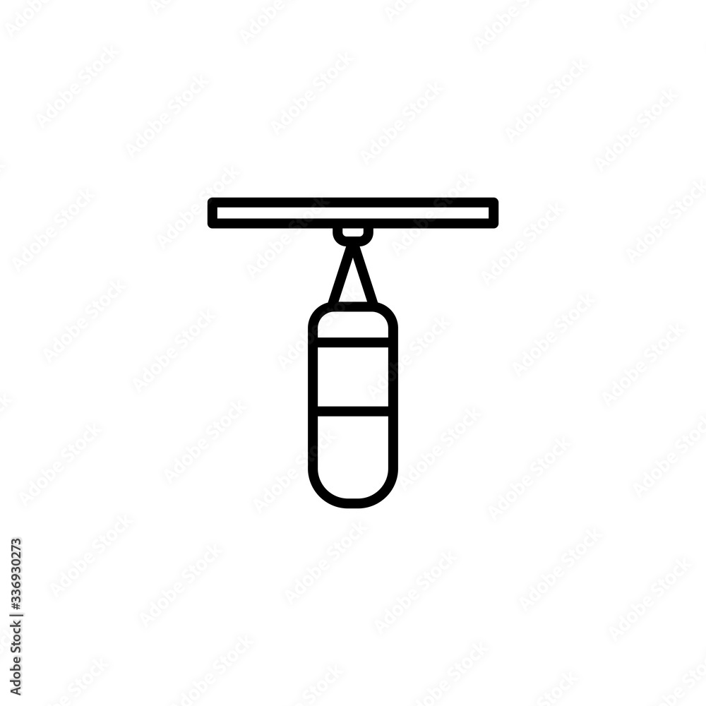 Punching bag icon. Boxing vector icon. Punching ball sign. Equipment and sport symbol. Trendy Flat style for graphic design, Web site, UI. EPS10. - Vector illustration Punching bag icon. Boxing vector icon. Punching ball sign. Equipment and sport symbol. Trendy Flat style for graphic design, Web site, UI. EPS10. - Vector illustration