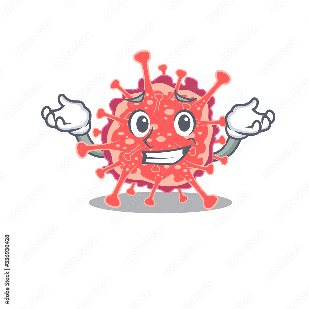 A picture of grinning polyploviricotina cartoon design concept A picture of grinning polyploviricotina cartoon design concept