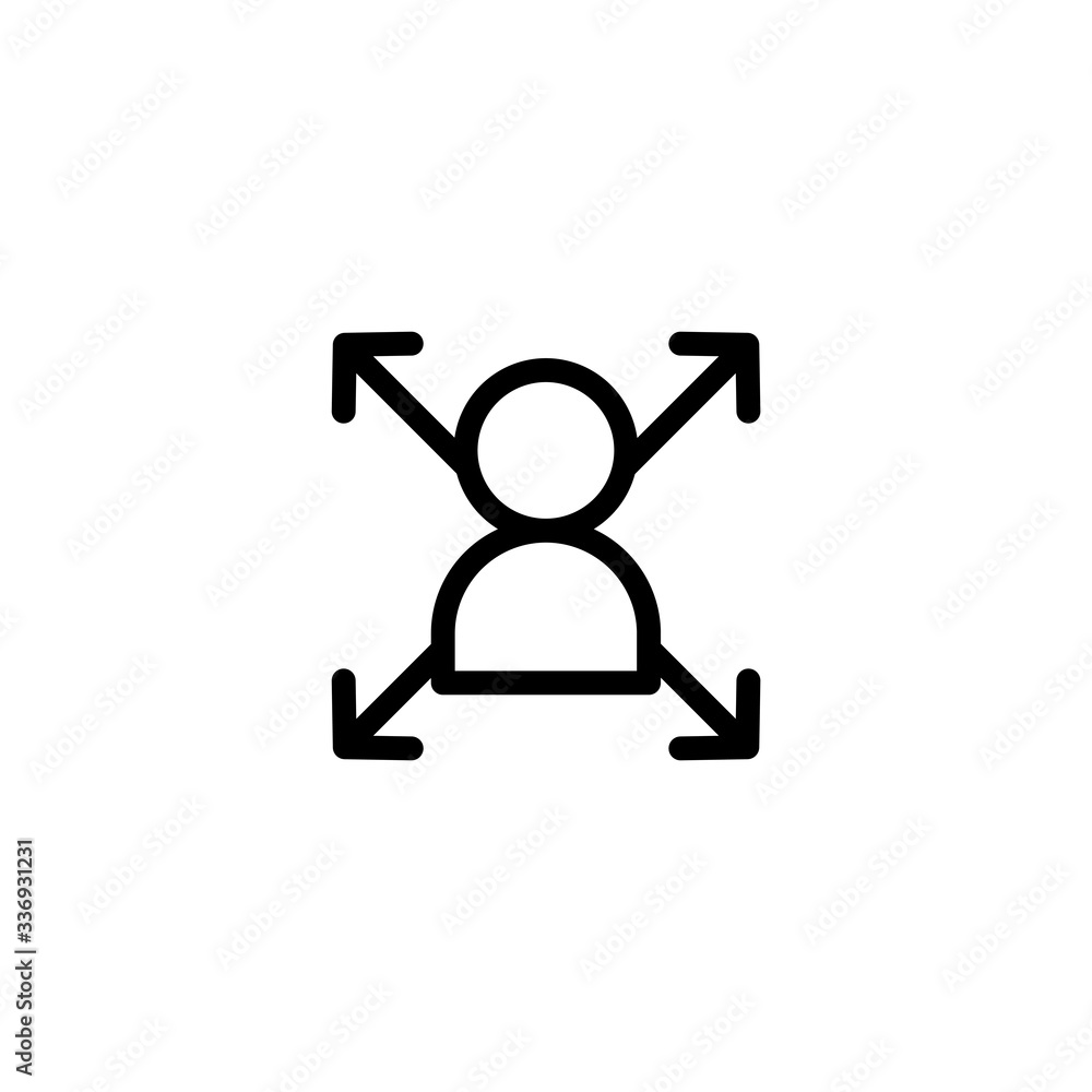 Career icon. Career symbol. Vector illustration can be used for topics person, ambition, development, progress, job. Career icon. Career symbol. Vector illustration can be used for topics person, ambition, development, progress, job.
