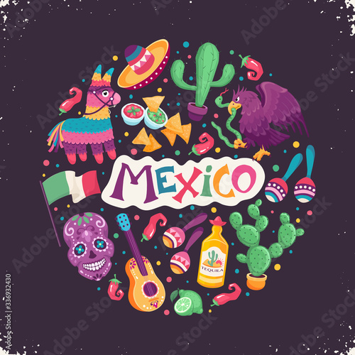 Mexico poster vector