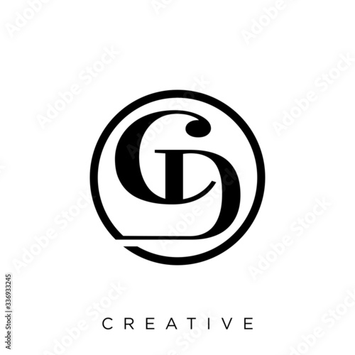 cd luxury logo design vector