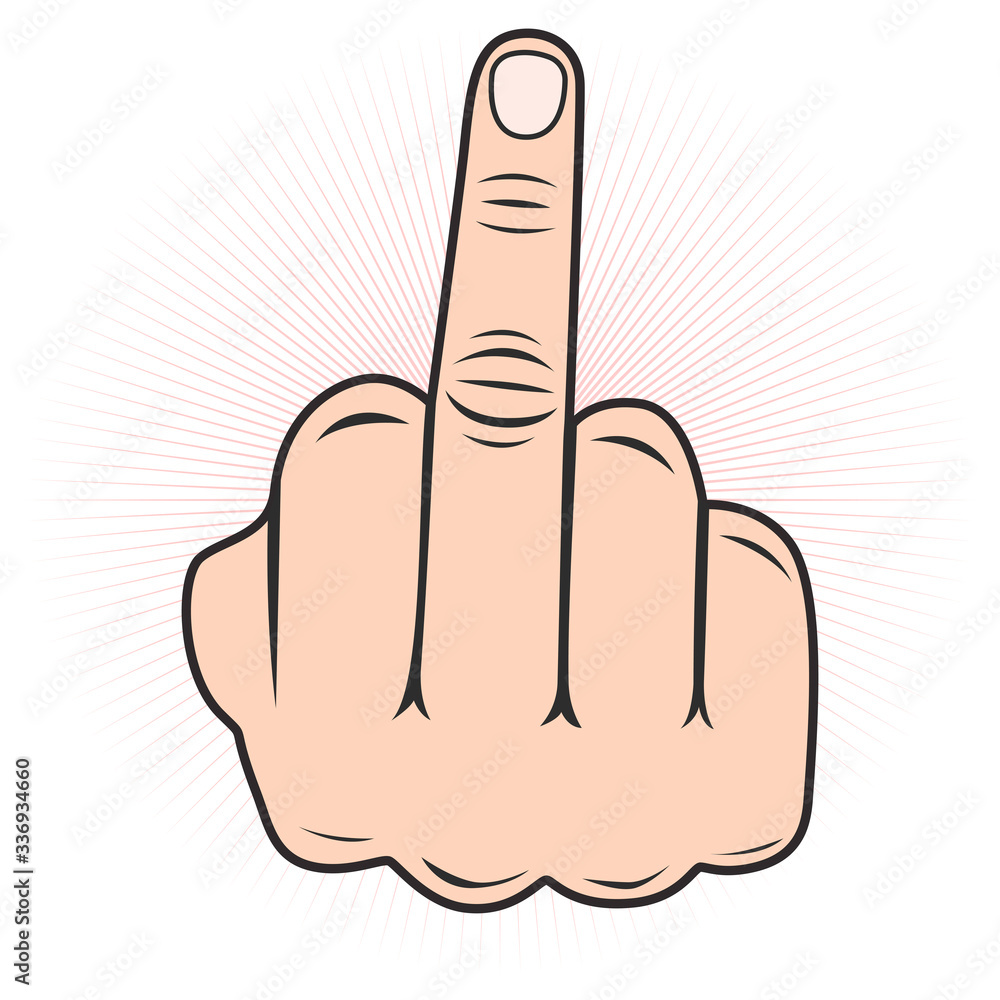 fuck Plakát Hand gesture, Fuck You, symbol – Obraz na Zeď | Posters.cz