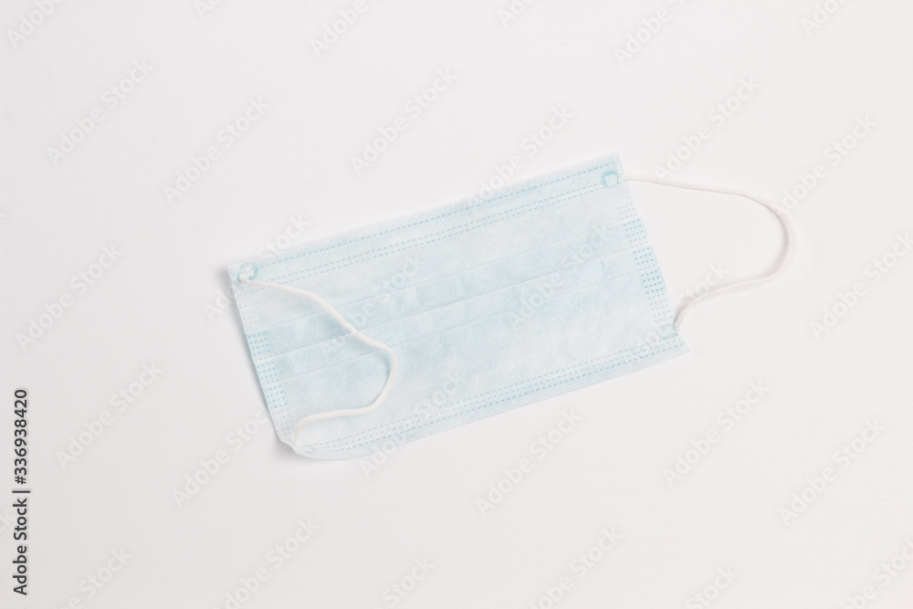 Medical mask on a white background. Medical mask on a white background.