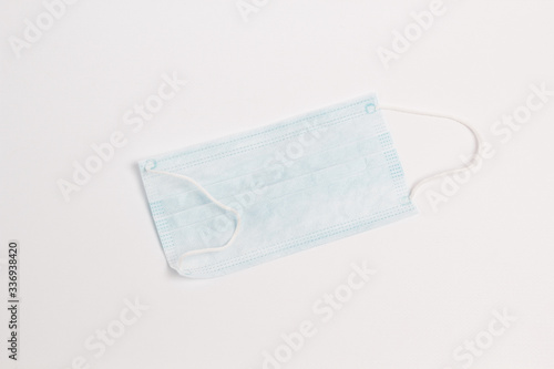 Medical mask on a white background.