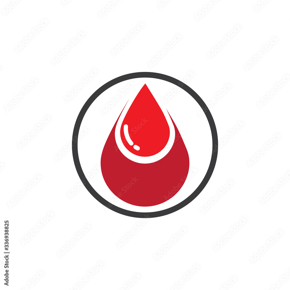 Human Blood logo template vector icon illustration design Human Blood logo template vector icon illustration design