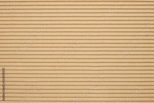 Brown kraft paper texture horizontal striped pattern for wrapping. Eco-friendly packaging concept. 