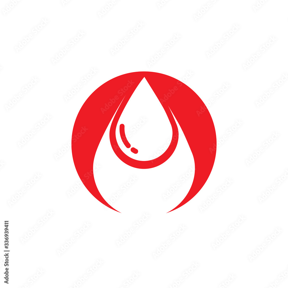 Human Blood logo template vector icon illustration design Human Blood logo template vector icon illustration design