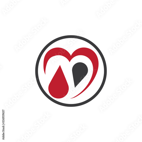 Human Blood logo template vector icon illustration design