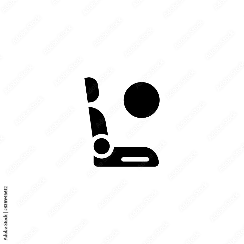 Airbag icon. Airbag symbol logo illustration. Trendy Flat style for graphic design, Web site, UI. EPS10. - Vector illustration