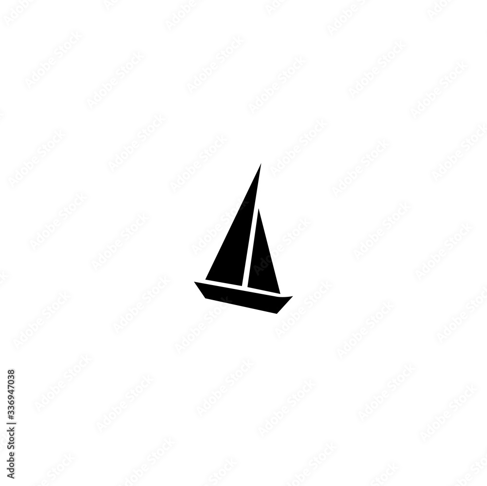 boat sailing icon