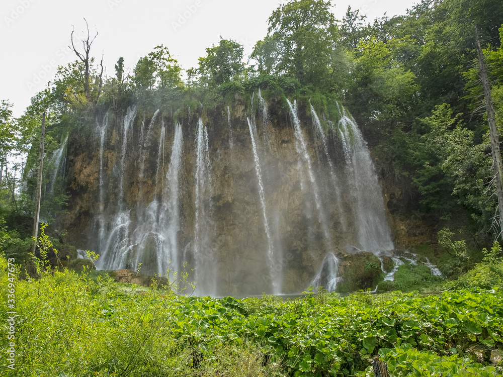 waterfalls and streams in Plitvice Lakes National Park