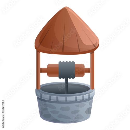Sump water well icon. Cartoon of sump water well vector icon for web design isolated on white background
