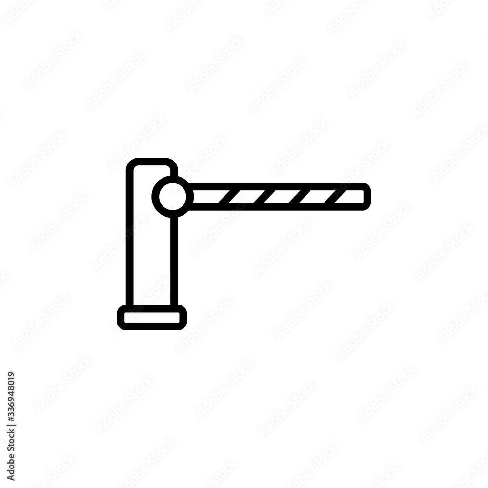 Barrier Icon. Road barrier vector icon. Trendy Flat style for graphic design, Web site, UI. EPS10. - Vector illustration Barrier Icon. Road barrier vector icon. Trendy Flat style for graphic design, Web site, UI. EPS10. - Vector illustration