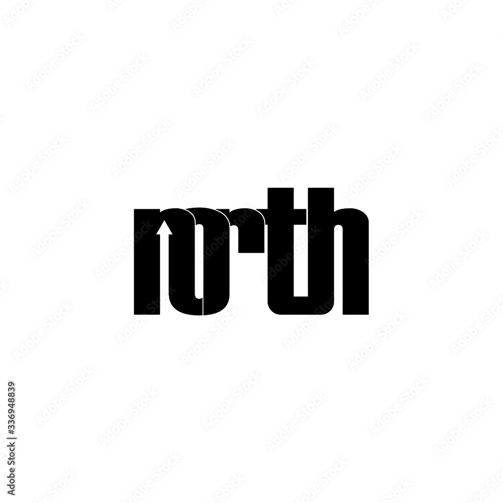 north typography letter monogram logo design north typography letter monogram logo design