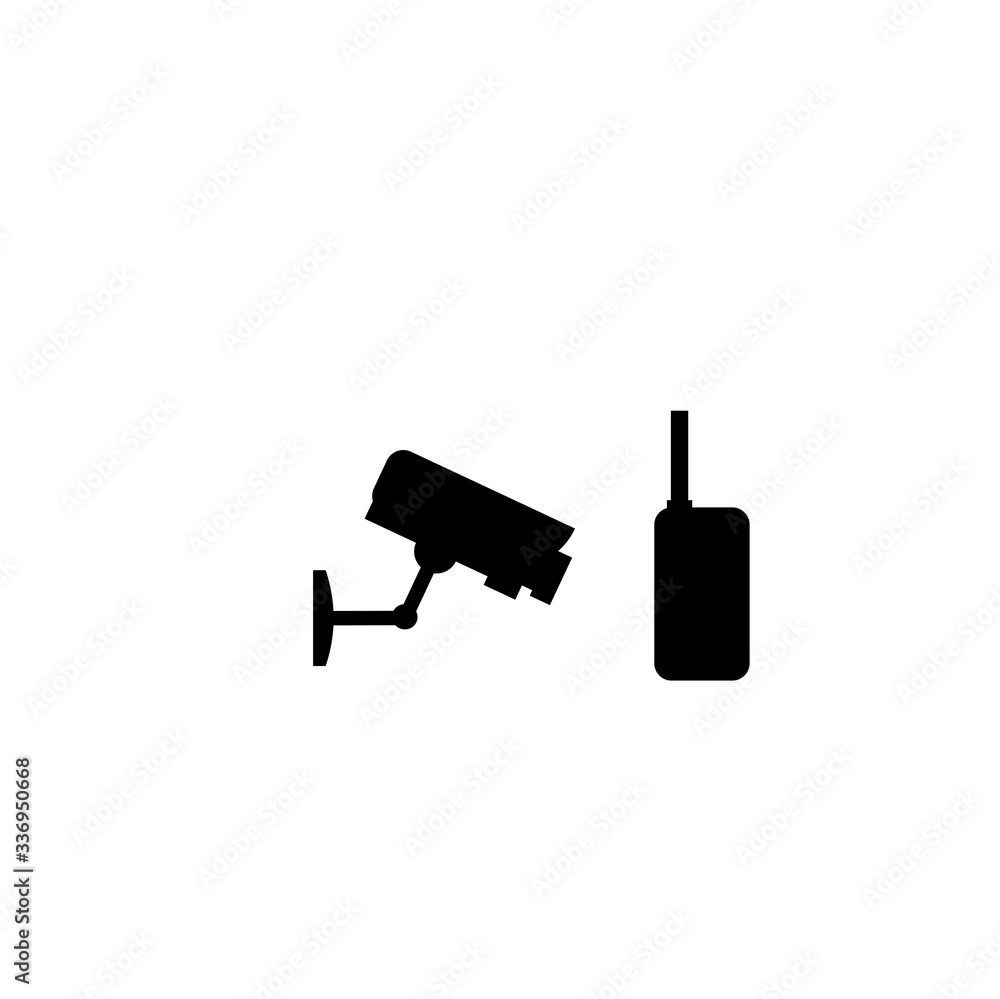 security camera walkie talkie icon security camera walkie talkie icon